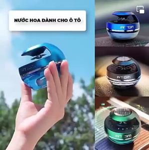 Nước Hoa Cao Cấp chạy năng lượng Mặt Trời Atom  Nước Hoa Để Taplo nội thất xe ô tô.