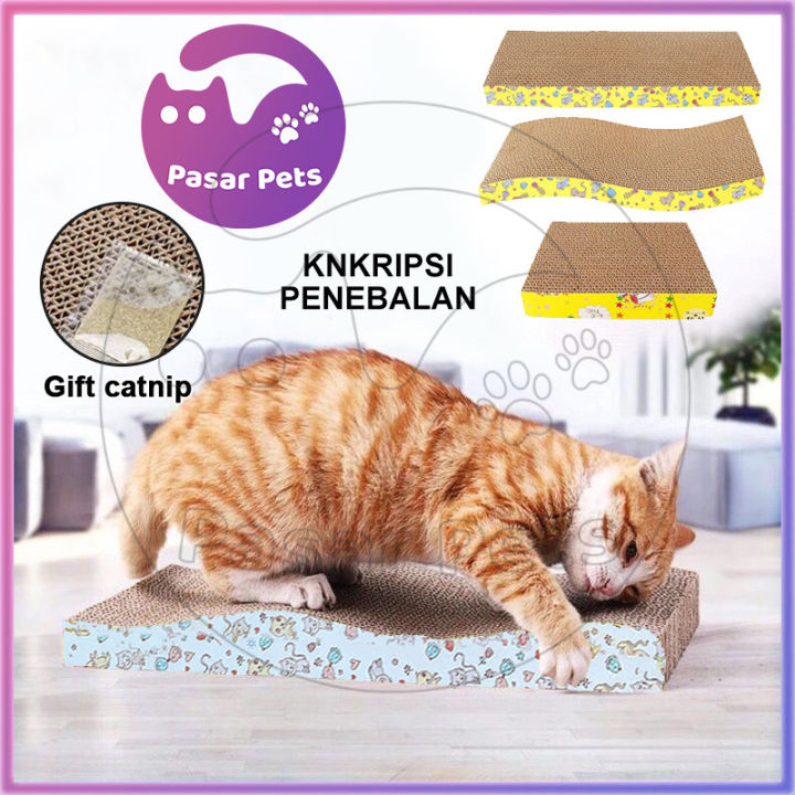Cat Scratcher Papan Garukan Kucing Cakar Kucing Garukan Kucing Besar Mainan  Kucing