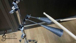 คาวเบล อะโกโก้2เสียงเนื้อเหล็ก ลายหินยี่ห้อ ความแต่ง Laser จาก TAiwan