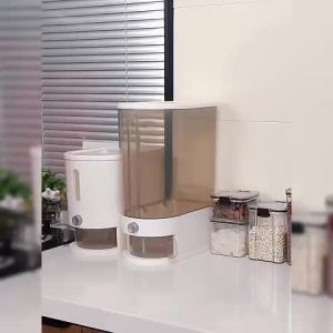 JIJI.SG Faro Rice Storage 5kg 10kg Rice Dispenser Grains Container