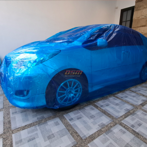 Cover Mobil Transparan Hyundai Creta / Bahan Plastik PE Tebal 80 Micron Waterproof Outdoor Indoor