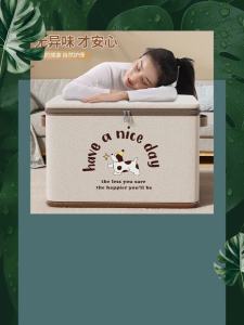 Large-capacity foldable clothing storage with lid dustproof storage for organizing clothes and pants in the bedroom closet