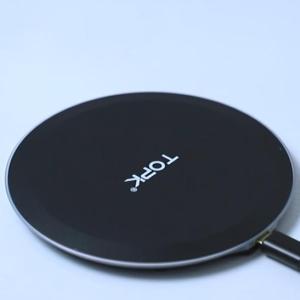 TOPK B09W 10W Wireless Charger For iPhone X/XS Max XR 8 Plus Fast Charging for Samsung S8 S9 Note 9 8 Phone Charger Pad