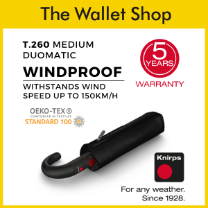 Knirps T.260 Medium Duomatic With Crock Handle Umbrella