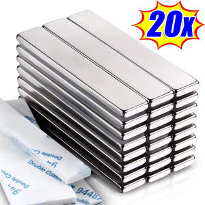 20Pcs Neodymium Magnet Bar / Super Strong Magnets / Refrigerator Sticker / DIY Crafts Whiteboard Mounting Magnetic Strip