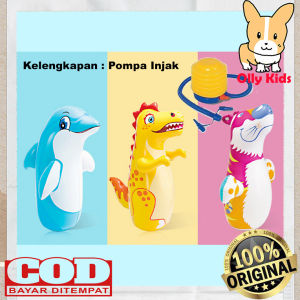 OLLYKIDS Boneka Tinju ANIMAL 3D Samsak Anak Bop Bags Merk Intex 44669 Tinju Ban Pukul Mainan Anak
