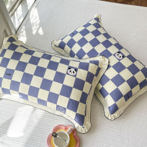 SUNLIGHT HOME 2 Pieces Stylish Pillowcase1 Pair Korean Style Pillow CasesBreathable Pillow Cover