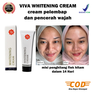 Viva Whitening Cream Bebas Niasinamida & Squalane - Pencerah Wajah dan Penghilang Flek Hitam BpomORI