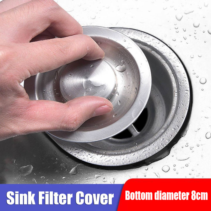 Stainless Steel Kitchen Sink Filter Cover Sink Sewer Drain Lids Floor