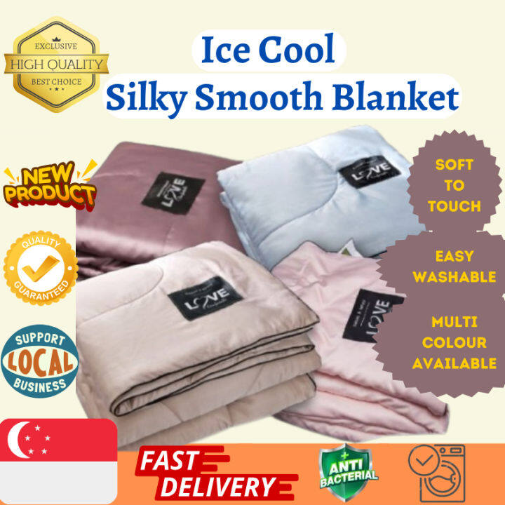 Ice Cool Blanket Silky Smooth Most Comfortable Light Weight