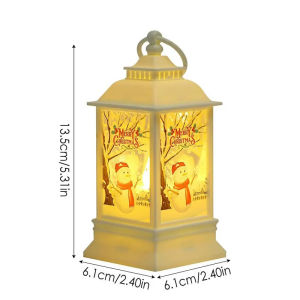Christmas Wind Lamp Candle Table Lamp Small Night Lamp Elderly Snowman Christmas Decoration Hanging Lamp