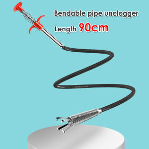 🇸🇬【SG stock】Flexible 4 Claw Drain Cleaning Trash Pick Up Sink Clog Remover Sewer Unblocking Clip Pick Up Reacher Tool 四爪管道疏通抓取器