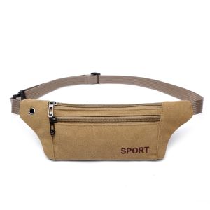 Laciola Tas Pingga Kanvas Import Pria Wanita / Waist Bag Fashion Running Gym Travel