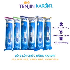 Trọn bộ 10 lõi lọc nước Karofi (12CTO3 RO100HR 5678910) dùng cho máy lọc nước Karofi O-P1310 - Hàng chính hãng