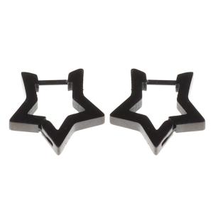 Simple Five-pointed Star Stud Earrings Stainless Steel Piercing Earrings Sweet Cool Minimalist Star Stud Earring