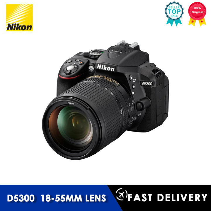 Nikon DSLR D5300 Camera, Equipped with 18-55mm Lens, 24MP