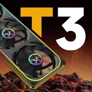 Ruix T3 Case Cooling Fan ARGB PWM 360 Performance Grade CD Pattern Gaming Fan Kid For Computer Water Cooler