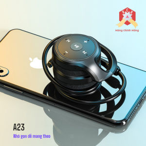 Tai nghe Bluetooth A23 chụp tai mẫu mới pin trâu micro tích hợp thiết kế nhỏ gọn đeo không nóng.