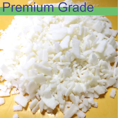 Soy Wax 1kg 100% natural soy wax นิ่ม ละลายได้ดีในน้ำมันอื่นๆ สำหรับ Handicraft Materials