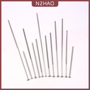 N2HAO 5 10 cái M4 kéo dài đầu phẳng khai thác gỗ dài vít thép không gỉ chéo countersunk đầu tự khai thác vít