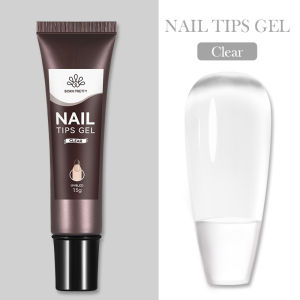 BORN PRETTY 15g New Tec Nail Tips Gel Nail Art Polish for for False Nails Art Extend Strong Adhesive Solid Tube Nail Tip Glue UV Gel Polish