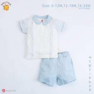 Elegant Kids ชุดเด็กผู้ชาย 6-24เดือน ชุดเสื้อแขนสั้น+กางเกง Little Elegance Collection | Babytrend