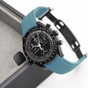 Universal Curved End FKM Watch Strap 20mm 21mm 22mm Sailcloth CTS No Gap Watch Band Fit For Omega Tudor Rolex Longines2026