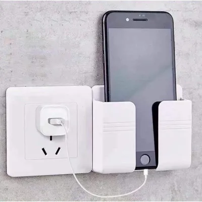 Combo 15 Kệ dán tường để remotegiá đỡ sạc điện thoại(chữ nhật)