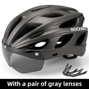 Rockbros Xe Đạp Mũ Bảo Hiểm xe đạp thể thao An Toàn Mũ Bảo Hiểm Với Ultralight Magnetic Mens MTB Road Trial Mũ bảo hiểm xe đạp (58-62Cm)