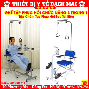 Ghế Tập Phục Hồi Chức Năng Cho Người Sau Tai Biến 3 Trong 1