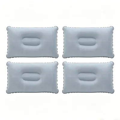 Press Type Inflatable Neck Pillow 4/2/1 Pack Portable Foldable Lightweight Air Pillow for Travel Camping Hiking Home Office Rest Business Trip & Lunch Break