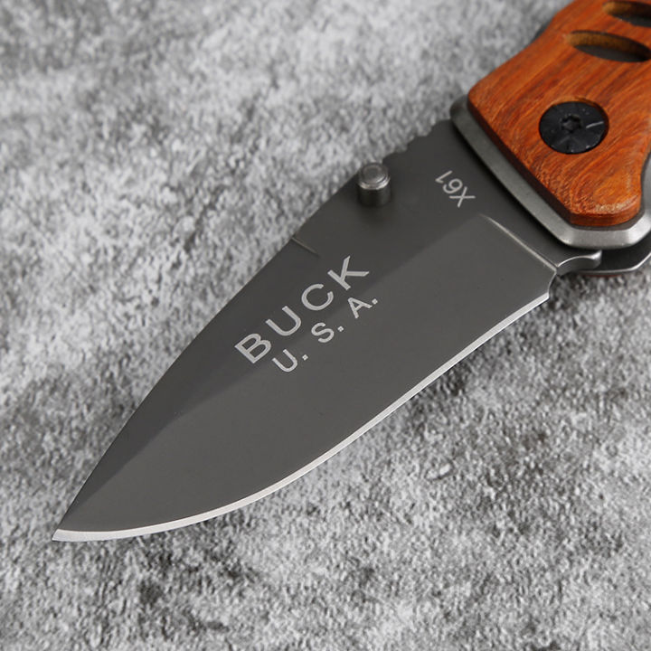 BUCK Folding knife มีดพับ มีดสวย มีดเอนกประสงค์ (มีสินค้าพร้อมส่ง)X61