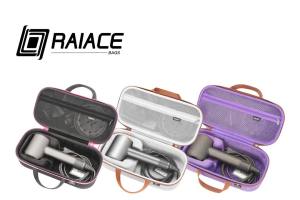 RAIACE Hard Storage Case Compatible with Hair Dryer Travel Carrying Bag. (for sale is case only). - Black(Black Lining)