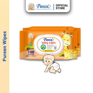 PUREEN BABY FRAGRANCE-FREE WIPES (2X100s)