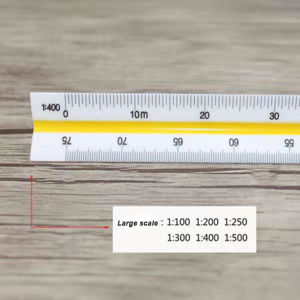 30cm Architect Technical Triangle Ruler Scale Ruler Clear Triangular Measuring Ruler Mitsubishi ruler double use triangular scale multi-purpose ruler plastic triangle ruler