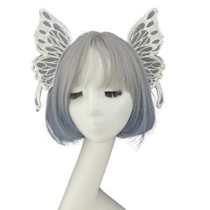 Woodlands ELF Mũ sắt có phần ngọc trai và phụ kiện tóc cánh tinh tế thích hợp cho sự kiện renaissances