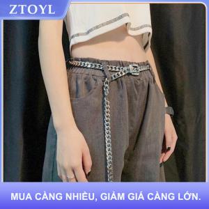 【ZTOYL】 1 cái phụ nữ của chuỗi vành đai kim loại eo chuỗi ăn mặc thắt lưng kim loại vành đai có thể điều chỉnh