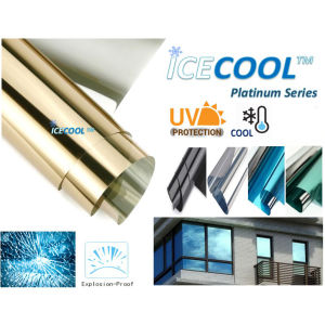 Self-adhesive Icecool Pratinum Series High Quality Glass Tinted Mirror Insulation Stickers Solar Reflective Window Film Privacy Protection