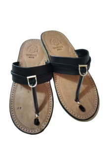 Sandal terumpah kulit pria/sandal jepit tarumpah kulit khas tasik