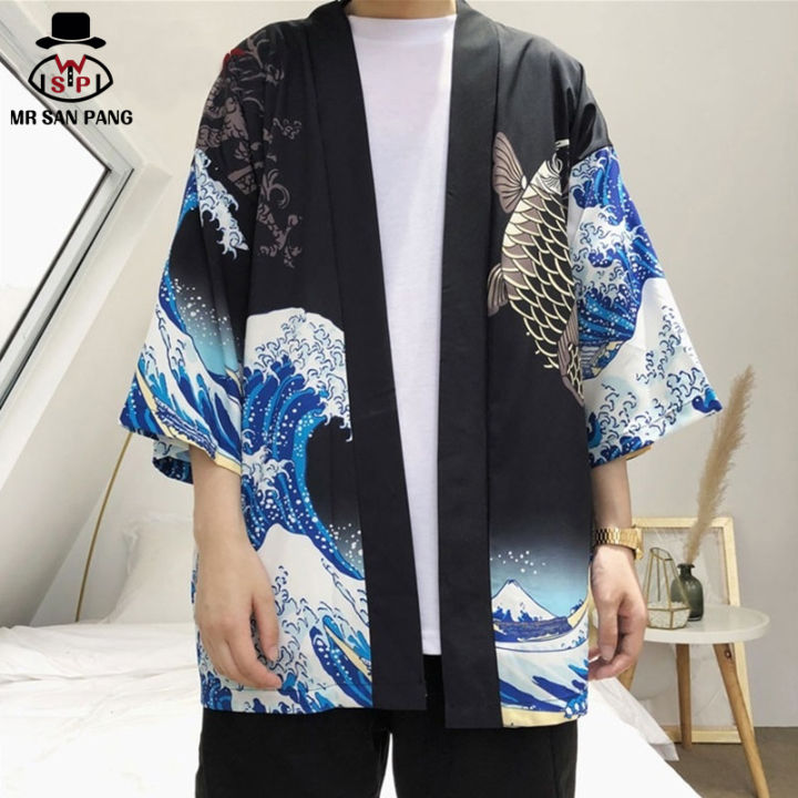 Japanese Kimono Cardigan Men - Japanese Clothing