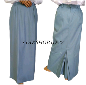 ROK PANJANG SPAN BELAH BELAKANG ABU-ABU SMA/SMK ANAK PEREMPUAN KELAS 1-3 BAHAN HIGHTWISS BEST QUALITY