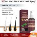 MONQIQI  Herbal Cray Hair Blackening Spray Japan 100ml Gray Hair Treatment Darkening Grey Spray. 