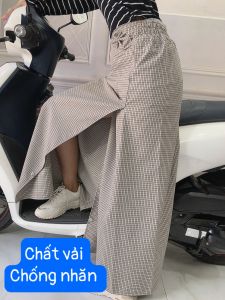 Váy ka ki chống nắng xẻ tà chất liệu vải dày chống nóng-ít nhăn cố định bằng miếng dán + Nút bấm chắc chắn có loại không xẻ - Kim Yến Mẹ và Bé