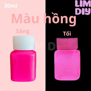 Màu Vẽ Dạ Quang Hũ 30ml – Sắc Màu Phát Sáng Nổi Bật Cho Tranh DIY & Decor Sáng Tạo LIM DIY