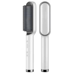 Hair Straightener Comb 2-in-1 Multifunctional Hair Straighten Heat Hair Ceramic Curler Professional Electric Curling Hair Durable Handle