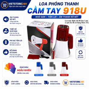 Loa 2 Pin.Loa Phóng Thanh Công Suất LớnLoa Bán HàngRao Vặt.Hỗ Trợ USBGhi Âm Giọng Nói Tiện Lợi