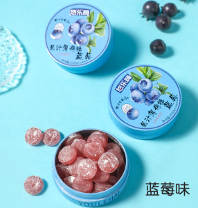 Fruit juice Fruit mint hard candy Cool fresh breath Internet celebrity casual snacks candy tin