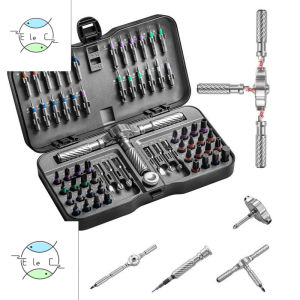 66-in-1 Ratchet Screwdriver Bit Set Multifunctional Precision Repair Screwdriver Kit for Cell Phone & Electronic Device Maintenance