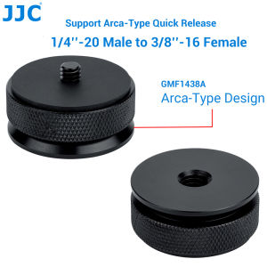 JJC Bộ Chuyển Đổi Vít Ren 1/4 Sang 3/8 1/4 Loại Arca Bộ Chuyển Đổi Kim Loại "-20 Đực Sang 3/8"-16 Cái Cho Máy Ảnh Giá Ba Chân Đèn Flash Đơn