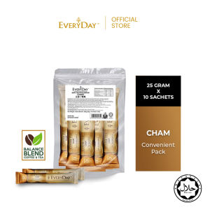EVERYDAY Cham Coffee Tea - Convenient Pack (25g x 10 Sachets)(EXP  2028)-Halal Certified